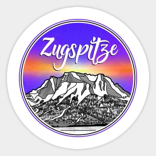 Zugspitze Germany MOUNTAIN PEAK Sticker